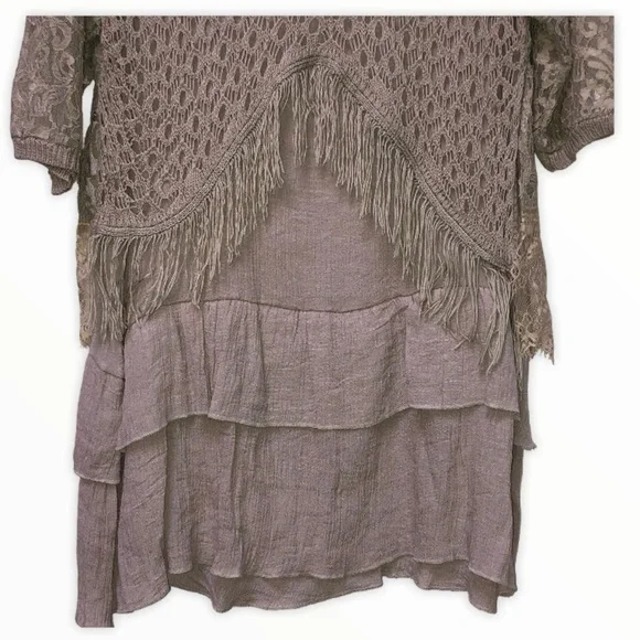 BOHO crochet fringe Tunic/Dress Selfie Couture by Trendology - Picture 6 of 9